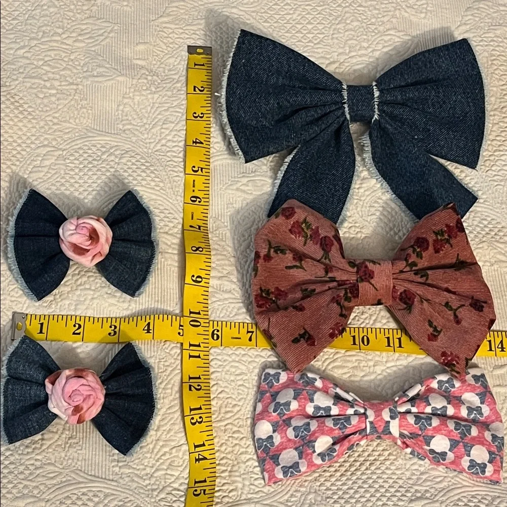 Kawaii Coquette Hairbow Bundle Lot Cottagecore Western Festival Preppy Bow